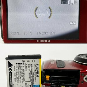 ★FUJIFILM 富士フィルム FINEPIX ファインピックス F600EXR レッド コンパクト デジタルカメラ シャッター可能 ジャンク 16704O12-10の画像6