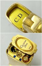 ★Christian Dior クリスチャン ディオール ガスライター ゴールドカラー 喫煙具 ケース・説明書付き 315G17-20_画像5