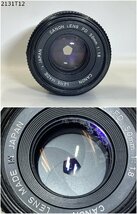★Canon キャノン AE-1 FD 50mm 1：1.8 一眼レフ フィルムカメラ ボディ レンズ シャッター可能 ジャンク 2131T12-8_画像6