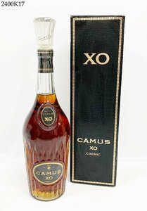 ★未開栓 CAMUS カミュ XO COGNAC コニャック ロングネック 700ml ブランデー 洋酒 古酒 箱付き 2400K17.