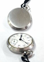 ★稼働品◎ Waltham ウォルサム 手巻き 懐中時計 スモセコ シルバー 8958M13-14_画像3