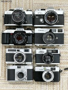 ★一眼レフ レンジファインダー カメラ 大量 8台 おまとめ CANON FTb/MINOLTA X-70/KONICA FT-1/OLYMPUS 35 DC etc.. 16534O15-5