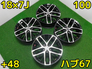 2405W15♪ENKEI♪PCD100/5穴/18×7J/+48♪プリウス/WISH等♪即発送いたします♪店頭手渡し大歓迎♪アップライジング♪太田店