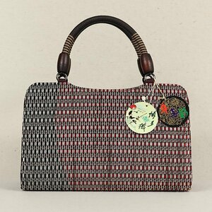 [ peace . pavilion ]SHH194 Hakata woven [. three .] obi ground use high class stylish bag 