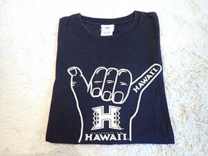 【university Hawaii】ハワイ大学 メンズsize(L)ハングルーズプリントTシャツ☆ユニバーシテイハワイ☆