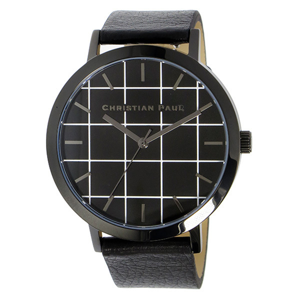 【新品】クリスチャンポール CHRISTIAN PAUL グリッド THE STRAND ユニセックス 腕時計 GR-01 ブラック/ブラック ブラック