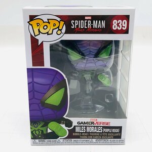 新品未開封 ファンコ ポップ スパイダーマン マイルズ モラレス 839 パープル レイン Funko POP MARVEL SPIDER-MAN MILES MORALES
