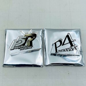 中古品 ペルソナ PERSONA 25th Anniversary in NAMJATOWN ロゴアクリルオブジェ ペルソナ4 ペルソナ5R 2種セット