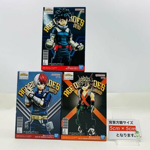 新品未開封 AGE OF HEROES 僕のヒーローアカデミア SHOTO II 轟焦凍 DEKU II 緑谷出久 BAKUGO II 爆豪勝己 3種セットの画像2