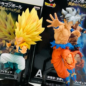 中古品 一番くじ ドラゴンボール 超戦士バトル列伝 A賞 E賞 孫悟空 身勝手の極意 超サイヤ人3ゴテンクス フィギュア 2種セット