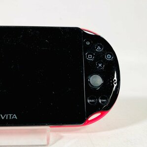 中古難あり PlayStation Vita Wi‐Fiモデル PCH-2000 ピンク ブラック ケーブル欠品の画像3