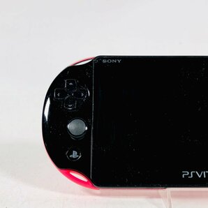 中古難あり PlayStation Vita Wi‐Fiモデル PCH-2000 ピンク ブラック ケーブル欠品の画像2