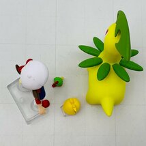 中古品 食玩 ポケットモンスター ポケモンスケールワールド ジョウト地方 コトネ&ベイリーフ&ネイティ&ムチュール_画像6