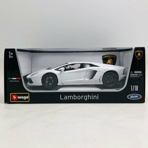 新古品 Bburago ブラーゴ 1/18 Lamborghini ランボルギーニ Aventador アヴェンタドール LP700-4 ホワイト