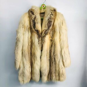 SAGA FOX SaGa лиса натуральный мех мех жакет средний длина пальто Mix примерно 11 номер 