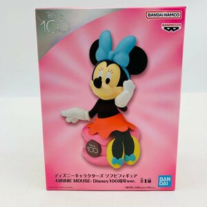 新品未開封 ディズニーキャラクターズ ソフビフィギュア ミニーマウス Disney100周年ver.