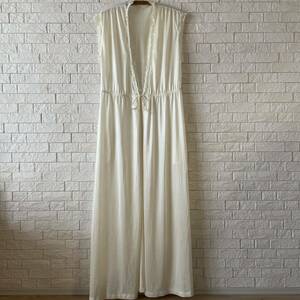  Vintage Ran Jerry One-piece long negligee no sleeve kyabadore old clothes America naiti maxi height slip 