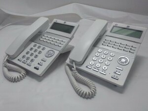 中古 ビジネスホン 電話機 PLATIAⅡ(PT1000Ⅱ)【saxa（サクサ） TD810(W)】2台セット 動作品(8)