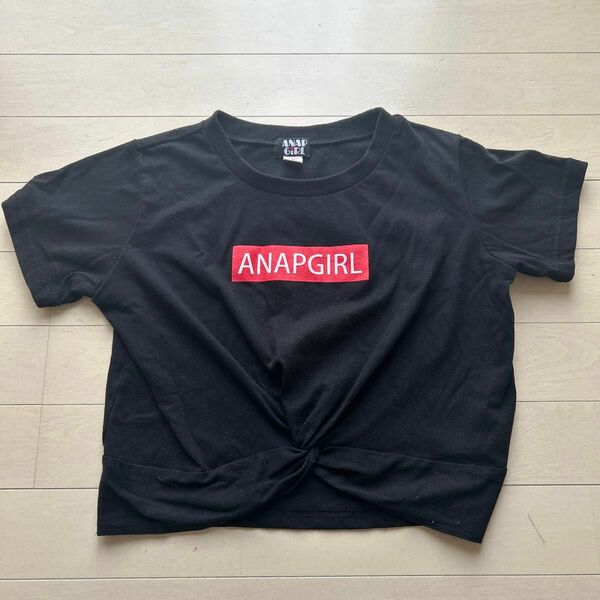 ANAPGirl 黒Tシャツ M (約130サイズ)