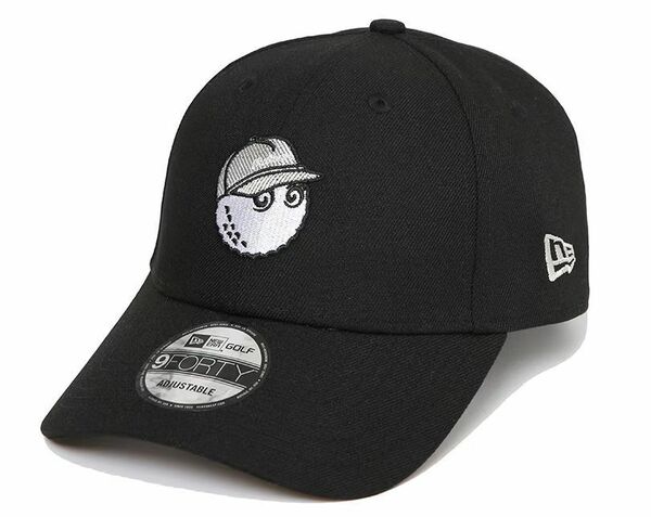 マルボンゴルフ　色ブラック　男性と女性のための調節可能なバイザー付きの野球帽　装飾的な帽子　ユニセックス