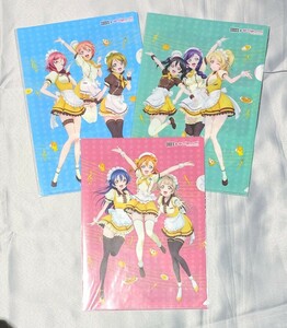 ラブライブ μ's ココス 非売品クリアファイル COCO'Sコラボ 高坂穂乃果 園田海未 南ことり 東條希 矢澤にこ 絢瀬絵里 小泉花陽 星空凛