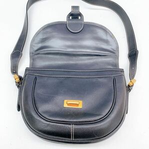 4AD188 1円〜 LOEWE ロエベ ショルダーバッグ ハーフムーン ブラック 黒 ブランド 現状品の画像4