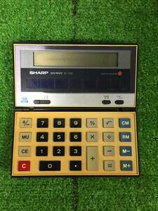 [ Junk ]SHARP sharp ELSI MATE калькулятор солнечный EL-332 счет машина Showa Retro 19-86