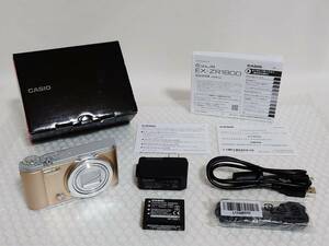 現状品+廃盤品　CASIO　EXILIM　EX-ZR1800-GD　ゴールド　カシオ　エクシリム　EX-ZR1800