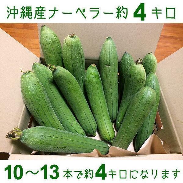 【送料込】沖縄産食用ヘチマ約４キロ│ナーベラー(へちま)の味噌煮込みなどに♪