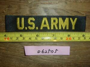 #165ワッペン レター US ARMY ブラック/イエロー　062505