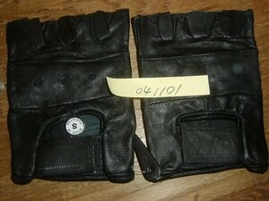  leather finger less glove BK-S 041101