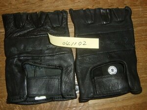  leather finger less glove BK-S 041102