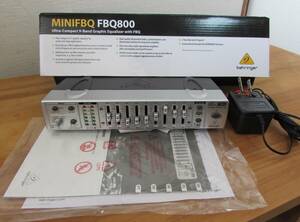 Behringer MINIFBQ FBQ800 超コンパクト9バンドグラフィックイコライザー