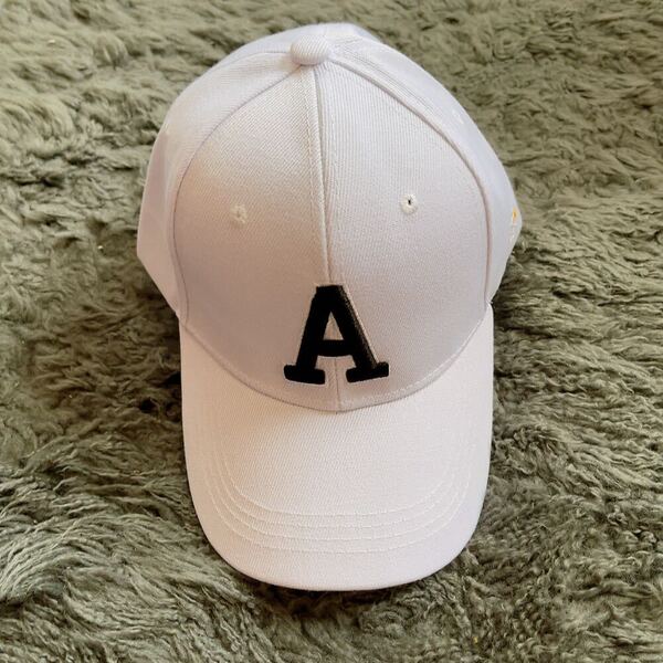 新品★ホワイト★A★野球帽★キャップ★ユニセックス帽子 キャップ ベースボールキャップ