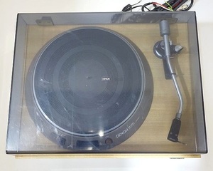 751▽DENON/デノン ターンテーブル/レコードプレーヤー テーブル DP-1000＋キャビネット DP-1700 