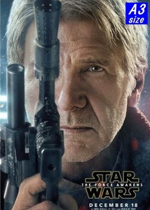 Star Wars スター・ウォーズ エピソード7/Han Solo A3サイズリマスター版ポスター 