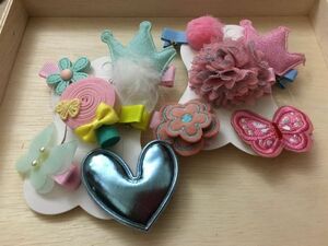  new goods *⑥ light blue Heart . bonbon. hair tweezers * free shipping .. type graduation ceremony presentation party Point ..