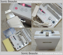 ◆訳あり プロ業務用 超音波マッサージ 美肌スキン スクライバー毛穴洗浄 美顔器 Sonic Beaute/yamano エステ美容器 コスメ/収納ケース型_画像1