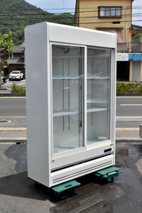 FP17 サンデン 業務用 リーチイン冷蔵ショーケース TRM-SS40XE 413L 100V 店舗用品 厨房機器 スライド扉