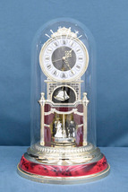 GQ422 CITIZEN シチズン クォーツ式 ガラスドーム 置時計 回転振り子 置き時計_画像1