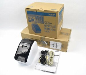 [未使用品] brother ブラザー ラベルプリンター QL-800 感熱プリンタ 互換ロール10巻セット