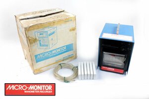 [通電OK] MICRO TRAP MICRO-MONITOR MANOMETER/RECORDER マイクロモニター 記録計 記録紙 SP-310