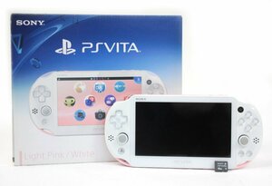 [ operation OK] Sony SONY PlayStation Vita light pink white PCH-2000 memory card 16GB wi-fi model PlayStation PS Vita