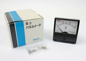 [動作未確認] 富士電機 fujielectric 富士パネルメータ FM-60 60V DCVOLTMETER アナログ電圧計 電圧計 ボルトメータ 箱付き