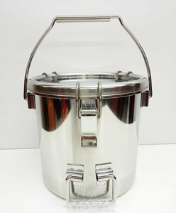 [未使用品] 日東金属 吊り下げ式 下部把手付き ステンレス密封容器 CTBDF-21 容量7L [二本松店]