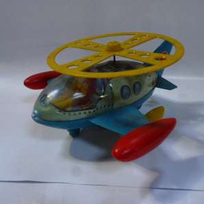 KY ヨコタ■ゼンマイ コミック ヘリコプター■日本製■YOKOTA■当時もの ジャンク 昭和 レトロ 玩具 の画像5