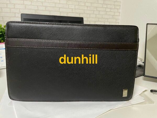 DUNHILL ダンヒル イタリア製 レザー クラッチバッグno22474