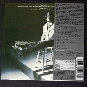 紙ジャケ Blu-spec CD2/ERIC CARMEN/CHANGE OF HEART/SICP 30625/2015年盤/エリック・カルメン/紙ジャケットの画像2