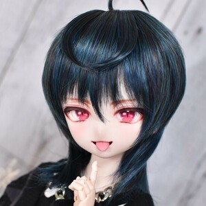 【みみずく】DDH-10 カスタムヘッド ソフビ盛り セミホワイト肌＋おまけアイ＋おまけ舌パーツ MDD ※小難あり