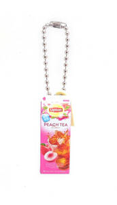 ○BANDAI/バンダイ Lipton Tea miniature charm-リプトンティーミニチュアチャーム-2 1000ml PEACH TEA カプセルトイ